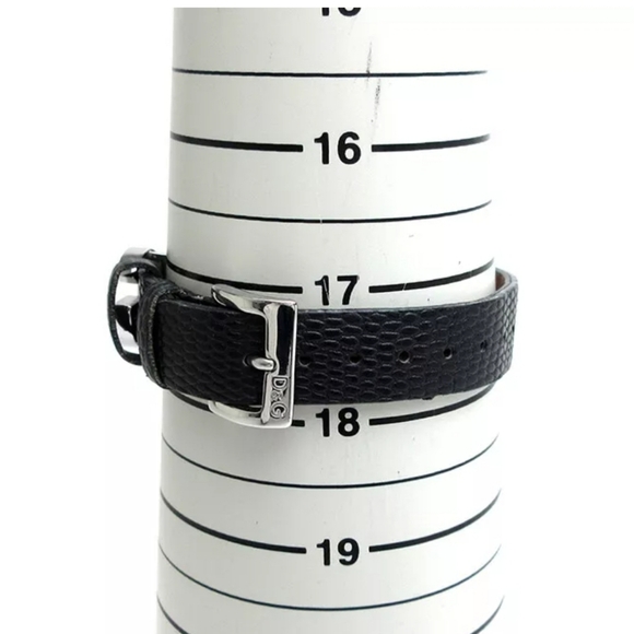 ✨️ DOLCE & GABBANA I LOVE D&G BLACK LEATHER HEART RHINESTONE WATCH✨️ - Picture 7 of 9